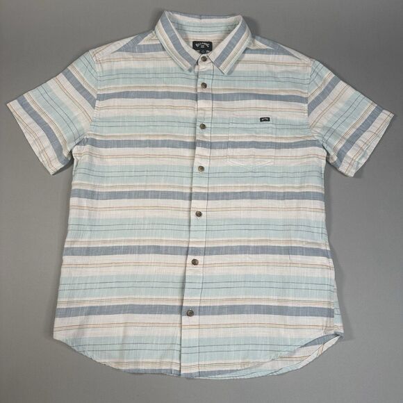 Billabong Other - Billabong Button Up Mens Blue & White Plaid Shirt in Small